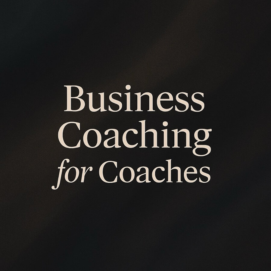 Business coaching for coaches